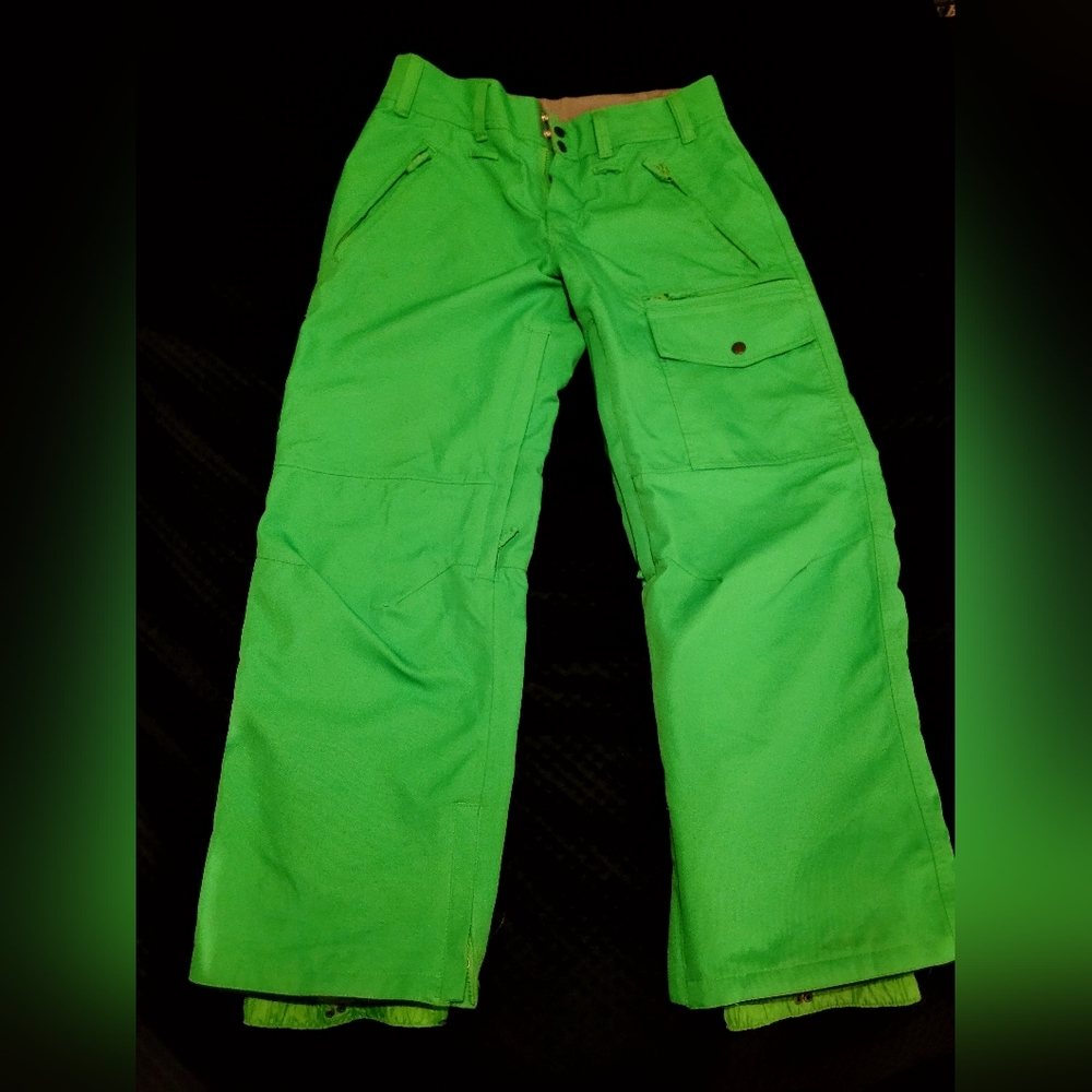 Aperture Green 10000mm Snowboard Pants Women's Medium Ski Adjustable Waist